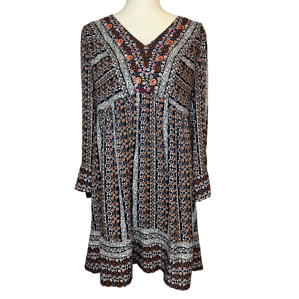 Maeve by Anthropologie Naomi Embroidered Tunic Dress